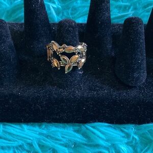 Paparazzi Gold and Silver Leaf Motif Ring